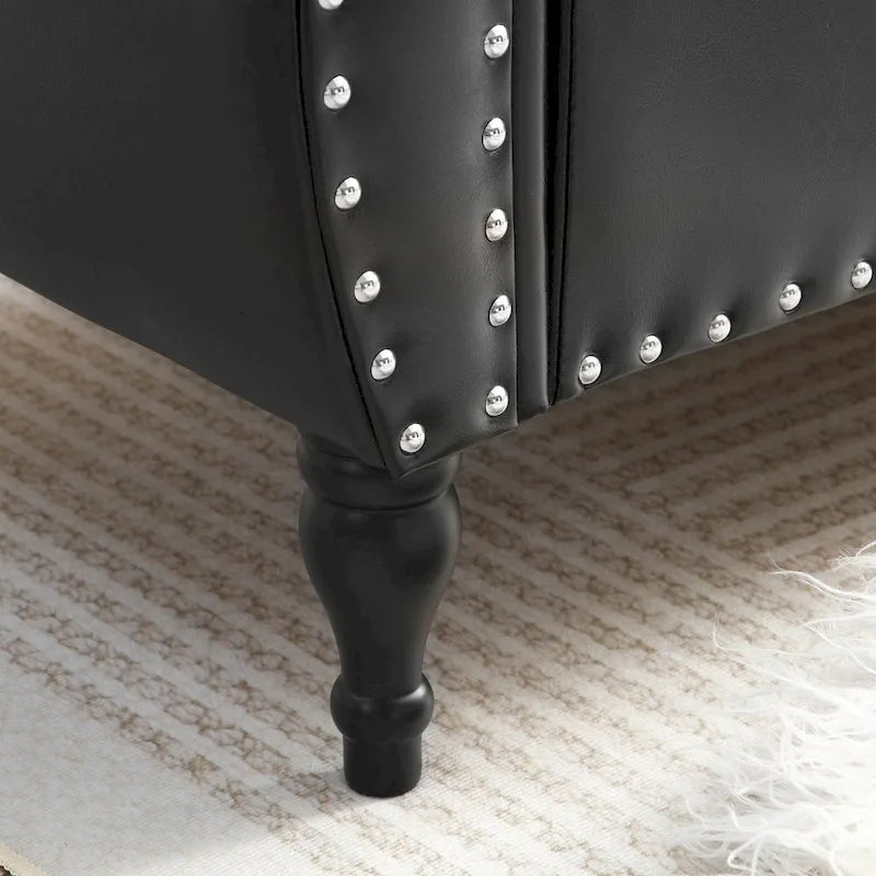 Banc de rangement ottoman avec plateau relevable et coussin