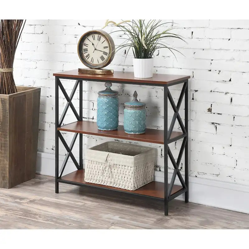 3-Tier Open Bookcase Shelving Unit