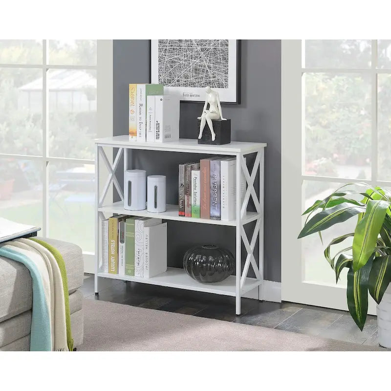 3-Tier Open Bookcase Shelving Unit