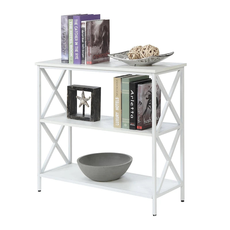 3-Tier Open Bookcase Shelving Unit