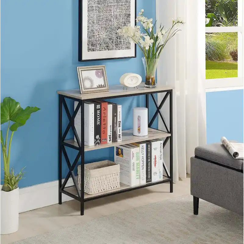 3-Tier Open Bookcase Shelving Unit