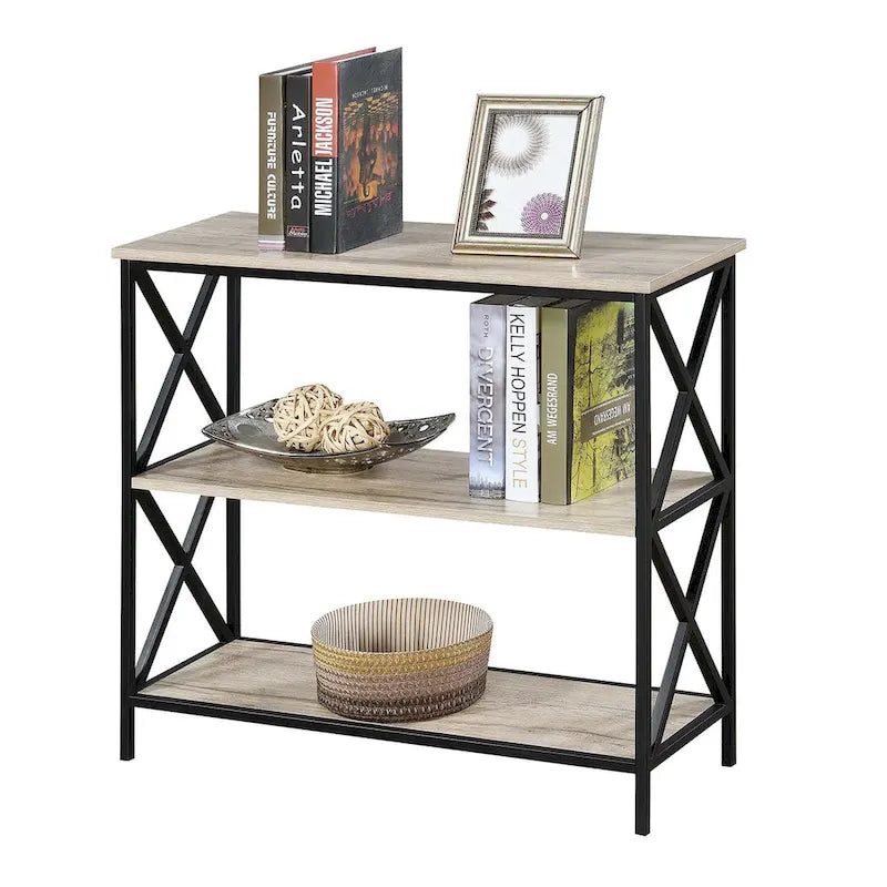 3-Tier Open Bookcase Shelving Unit