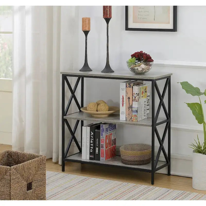 3-Tier Open Bookcase Shelving Unit
