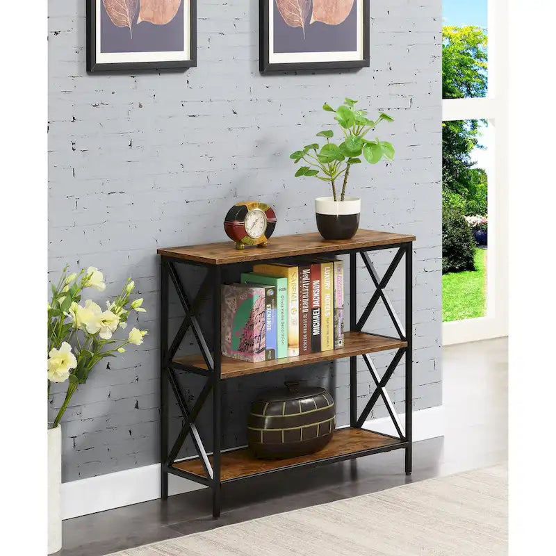 3-Tier Open Bookcase Shelving Unit