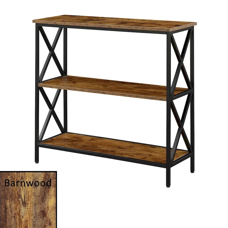 3-Tier Open Bookcase Shelving Unit