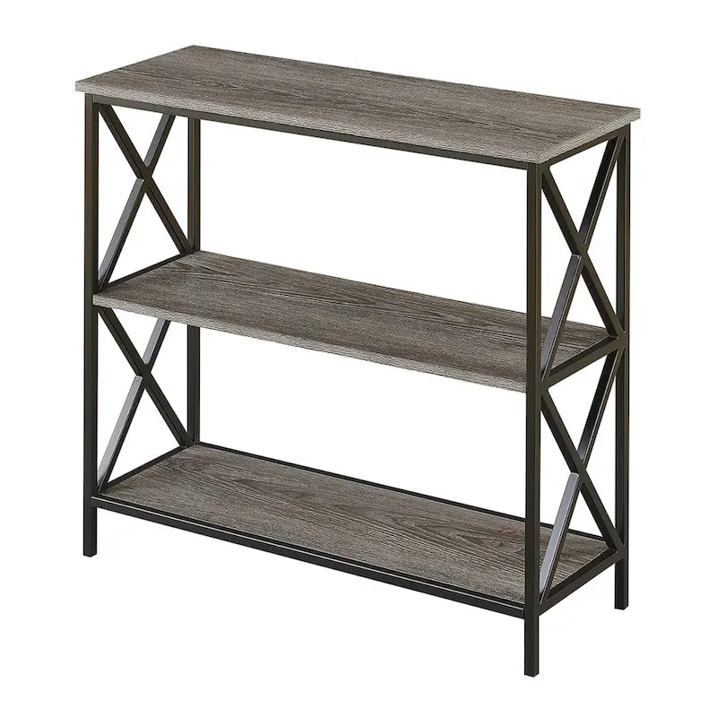 3-Tier Open Bookcase Shelving Unit