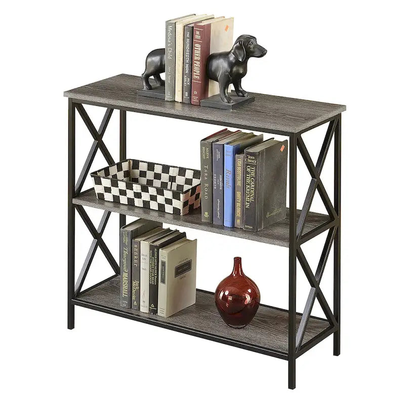 3-Tier Open Bookcase Shelving Unit