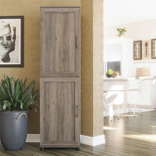 2-Door Kitchen Pantry Cabinet with 6 Shelves