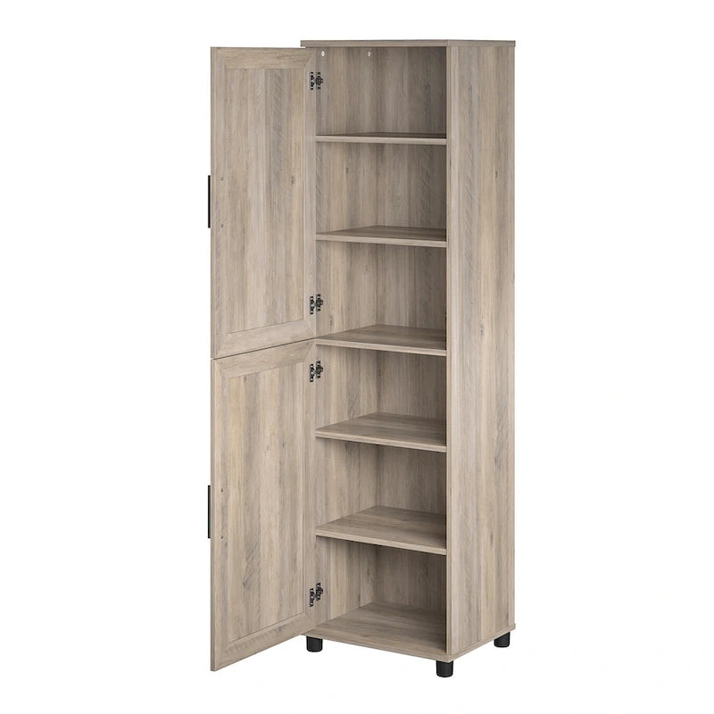2-Door Kitchen Pantry Cabinet with 6 Shelves