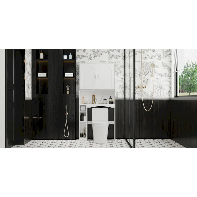 Meuble de salle de bain suspendu de 180 cm avec rangement multi-étagères et dégagement pour les genoux