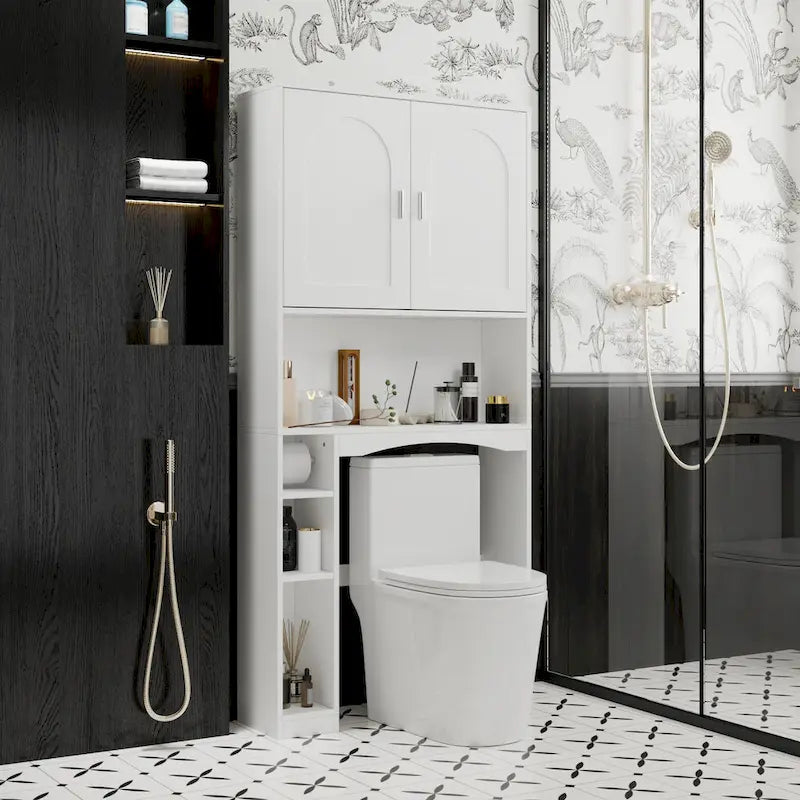 Meuble de salle de bain suspendu de 180 cm avec rangement multi-étagères et dégagement pour les genoux