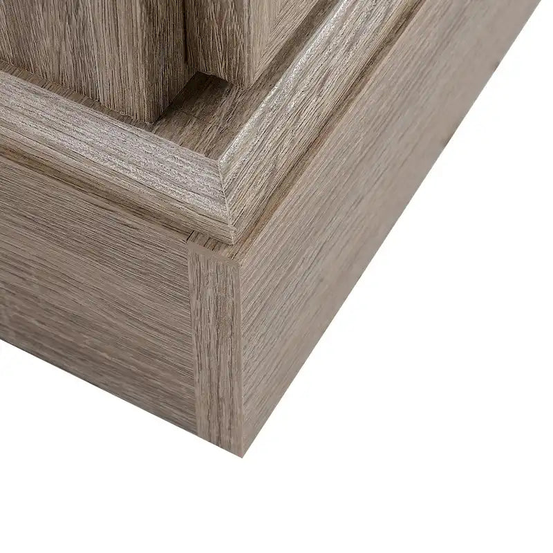 Meuble Bahut Bar avec Porte Coulissante en Verre et Casier à Bouteilles