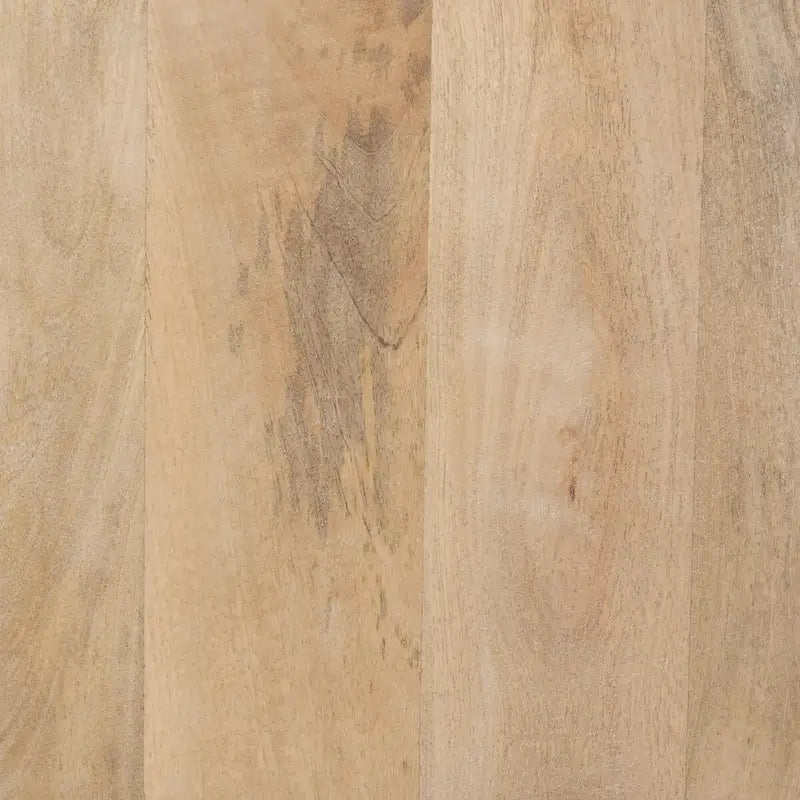 Meuble d'appoint Grier en bois de manguier massif avec portes en cannage à croisillons et poignées en laiton brossé