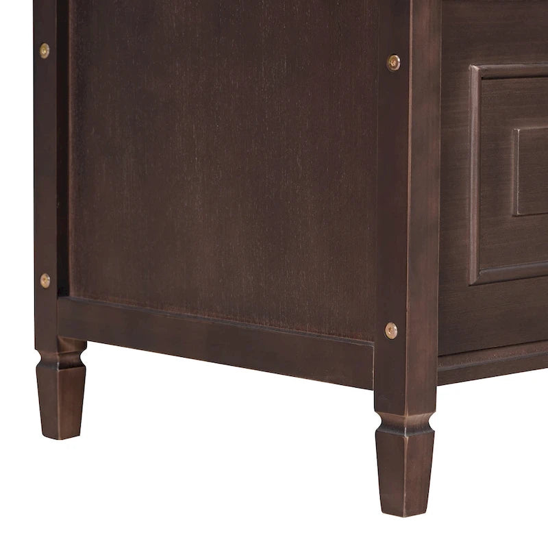 Banc de rangement rustique avec plateau relevable, charnière de sécurité et compartiment caché