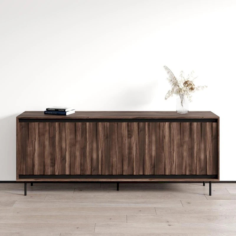 Modern Matte Wood Sideboard Buffet Credenza
