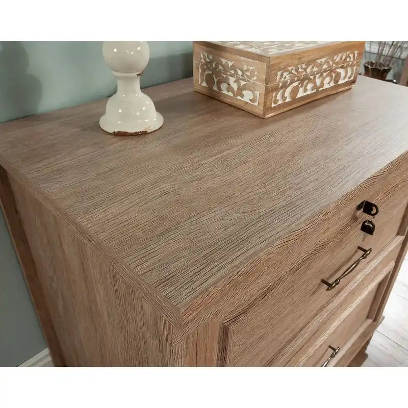 2-Drawer Lateral File Cabinet with Lock & Full-Extension Slides