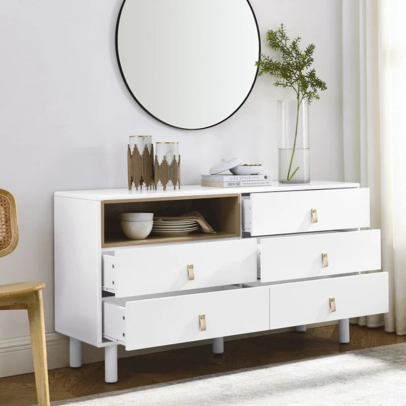 Modern 5-Drawer Storage Cabinet for Bedroom, Living Room & Office