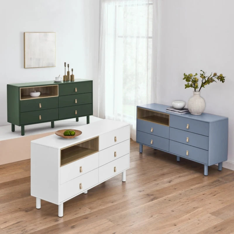 Commode de rangement moderne à 5 tiroirs pour chambre, salon et bureau