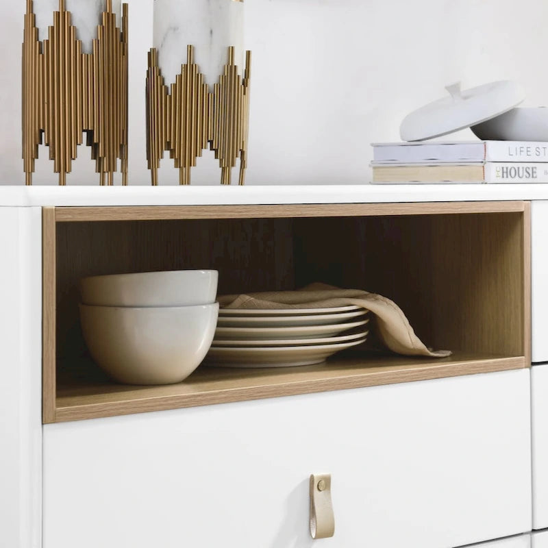 Commode de rangement moderne à 5 tiroirs pour chambre, salon et bureau
