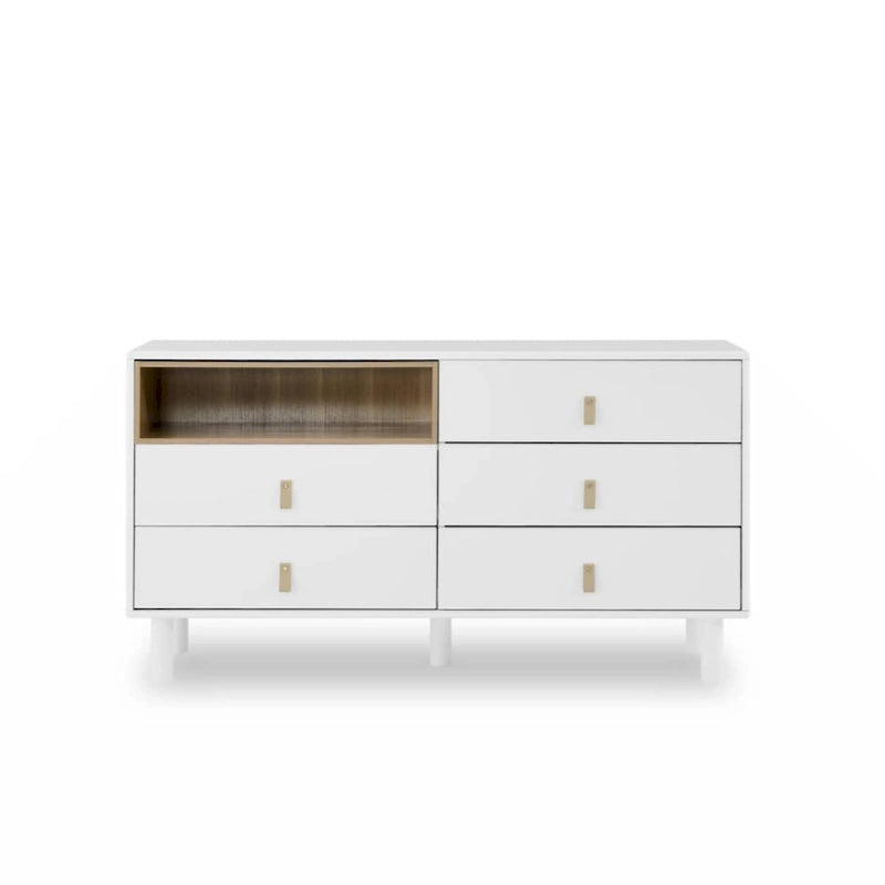 Commode de rangement moderne à 5 tiroirs pour chambre, salon et bureau