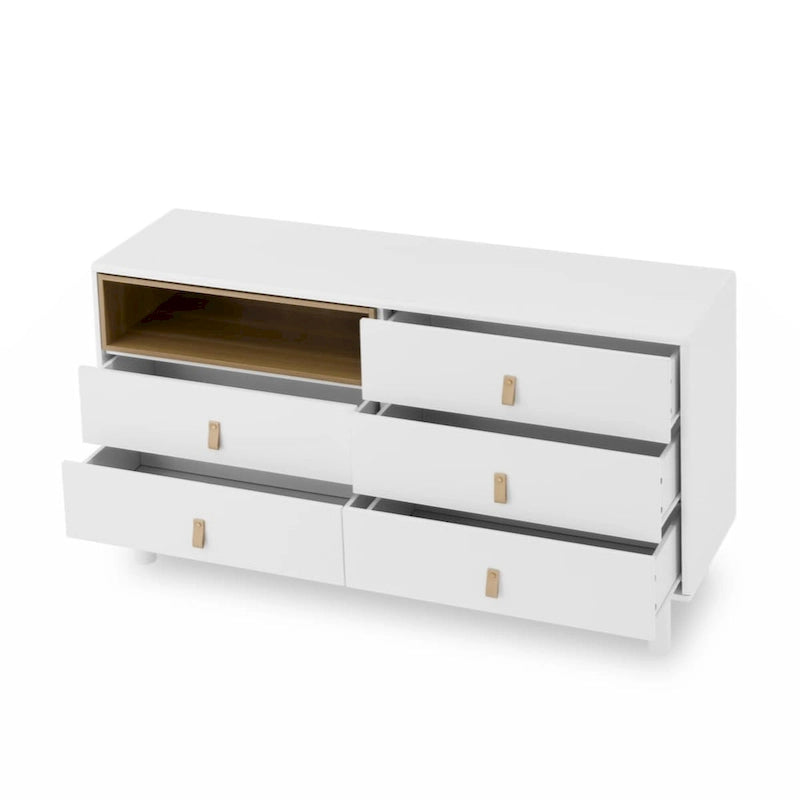 Commode de rangement moderne à 5 tiroirs pour chambre, salon et bureau