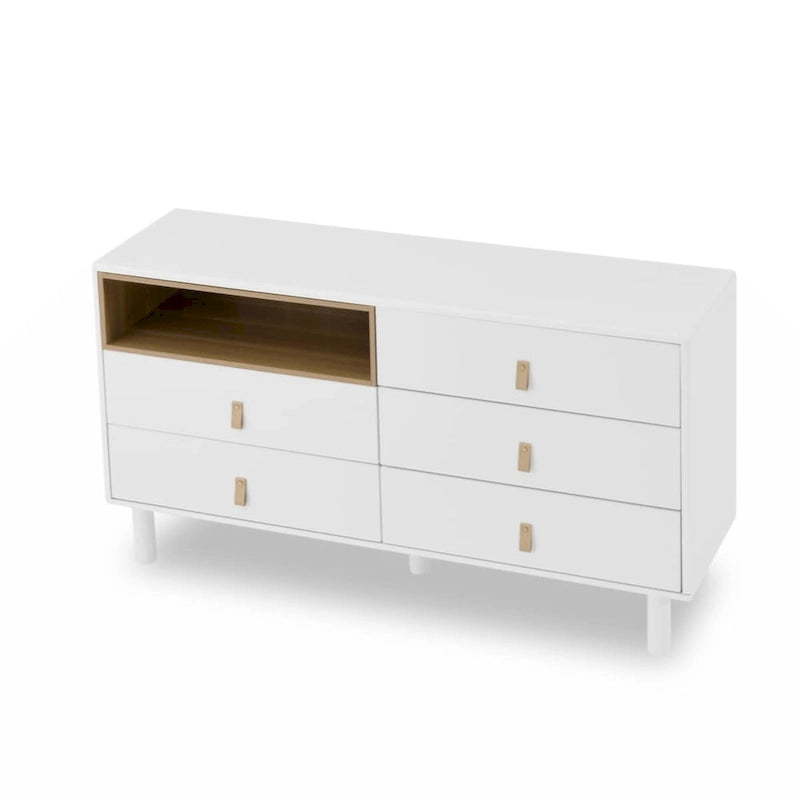 Commode de rangement moderne à 5 tiroirs pour chambre, salon et bureau