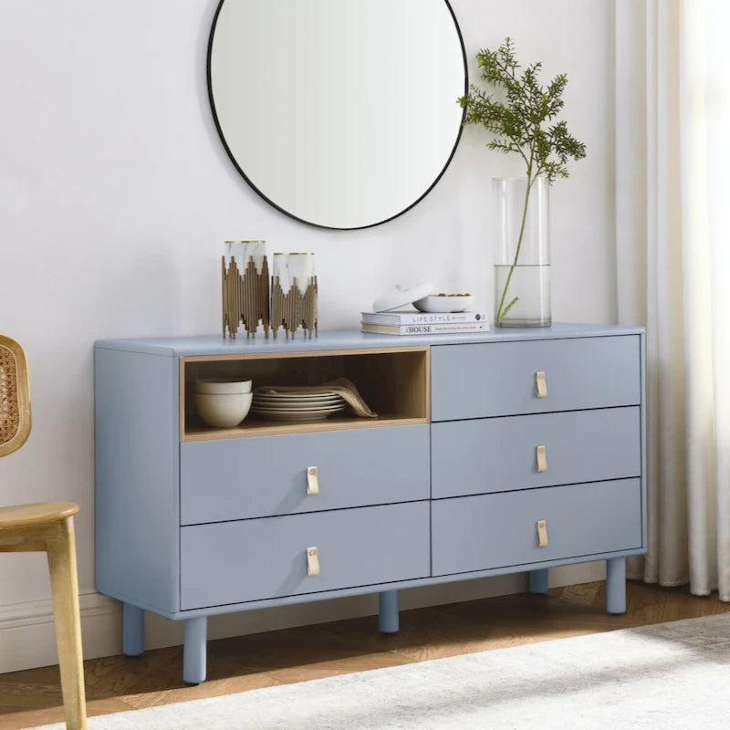 Commode de rangement moderne à 5 tiroirs pour chambre, salon et bureau