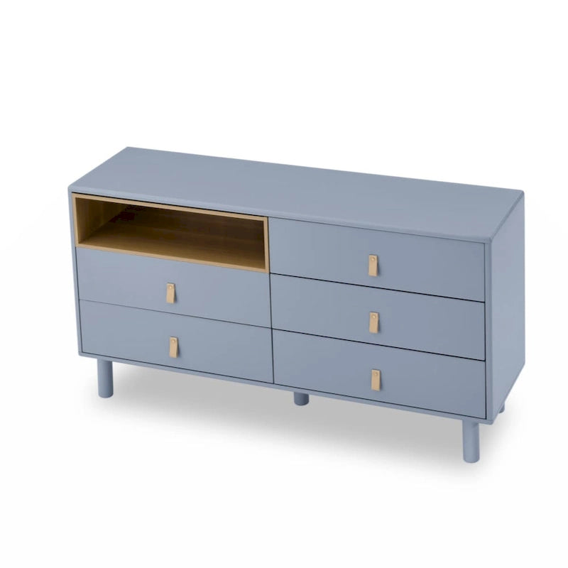 Commode de rangement moderne à 5 tiroirs pour chambre, salon et bureau