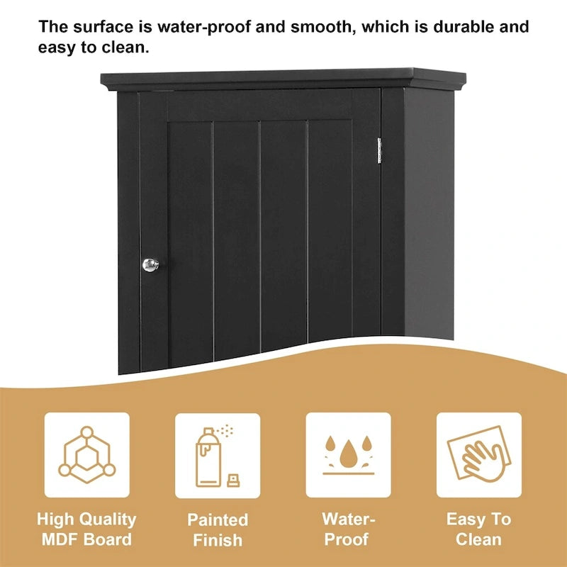 Armoire de salle de bain haute sur pied avec tiroir