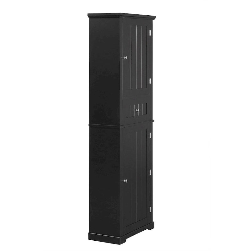 Armoire de salle de bain haute sur pied avec tiroir