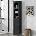 Meuble de Rangement Salle de Bain Autonome avec Tiroir, Étagère Réglable et Kit Anti-Basculement – MDF P2