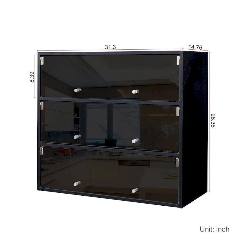 Meuble de rangement pour chaussures avec portes vitrées et éclairage LED RGB