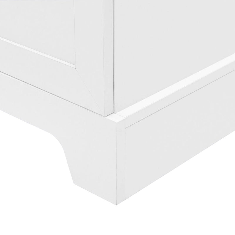 2-Door Storage Cabinet with Adjustable Shelves & Anti-Tip Device